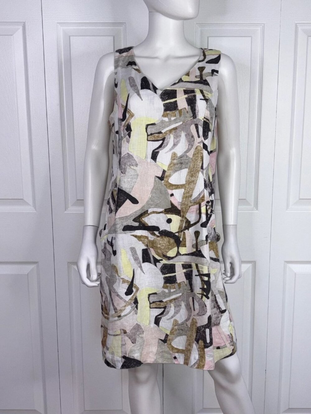 CHARLIE B women's  linen dress medium
